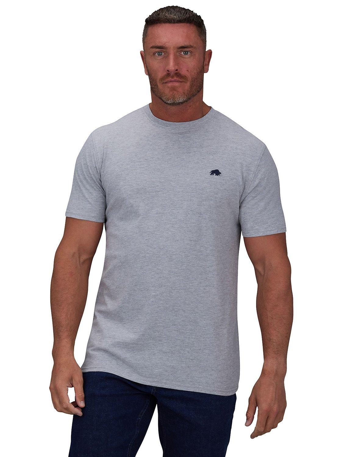 Product image 1 of 5, which shows Raging Bull Classic Organic Cotton T-Shirt, Grey Marl, S
