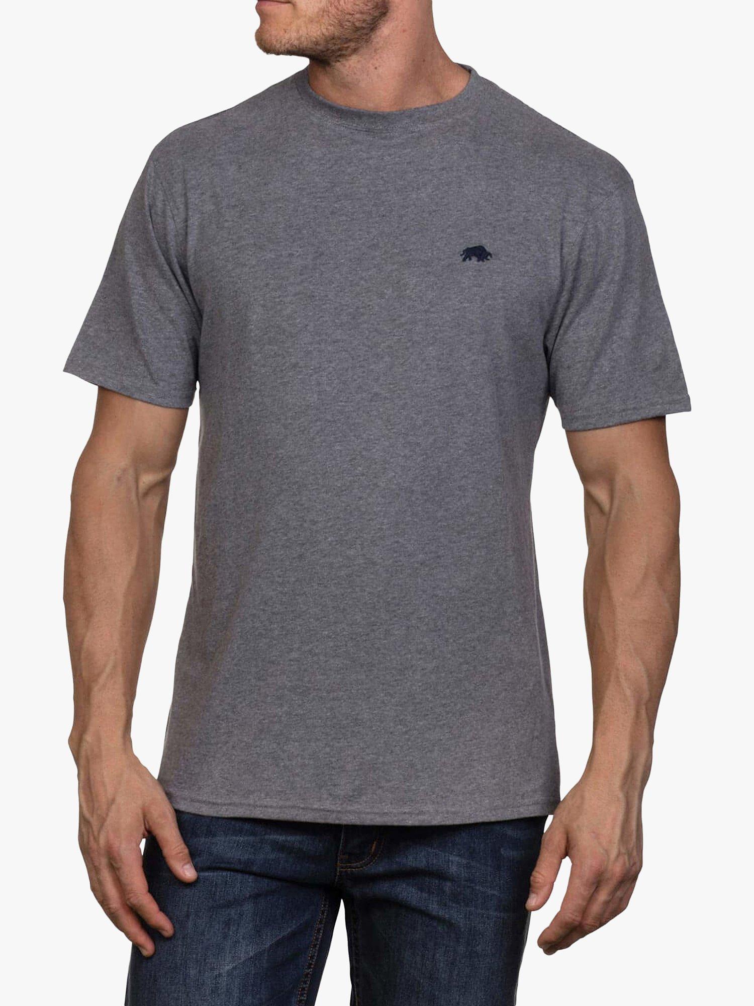 Product image 3 of 5, which shows Raging Bull Classic Organic Cotton T-Shirt, Grey Marl, S