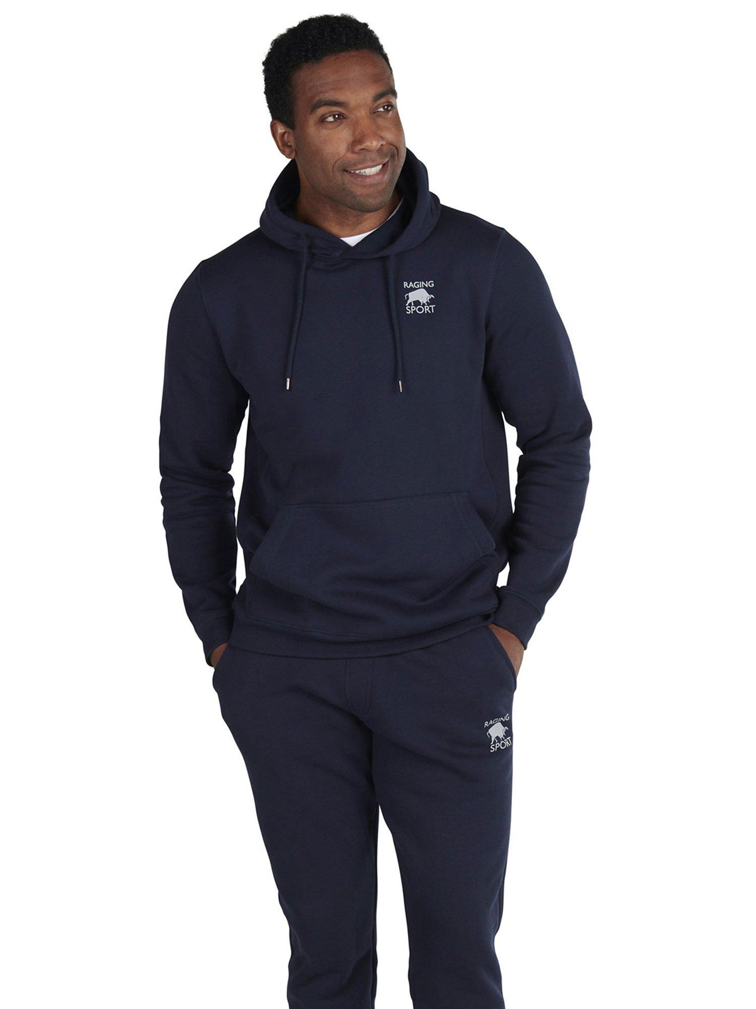 Product image 1 of 6, which shows Raging Bull Logo Hoodie, Navy, XS