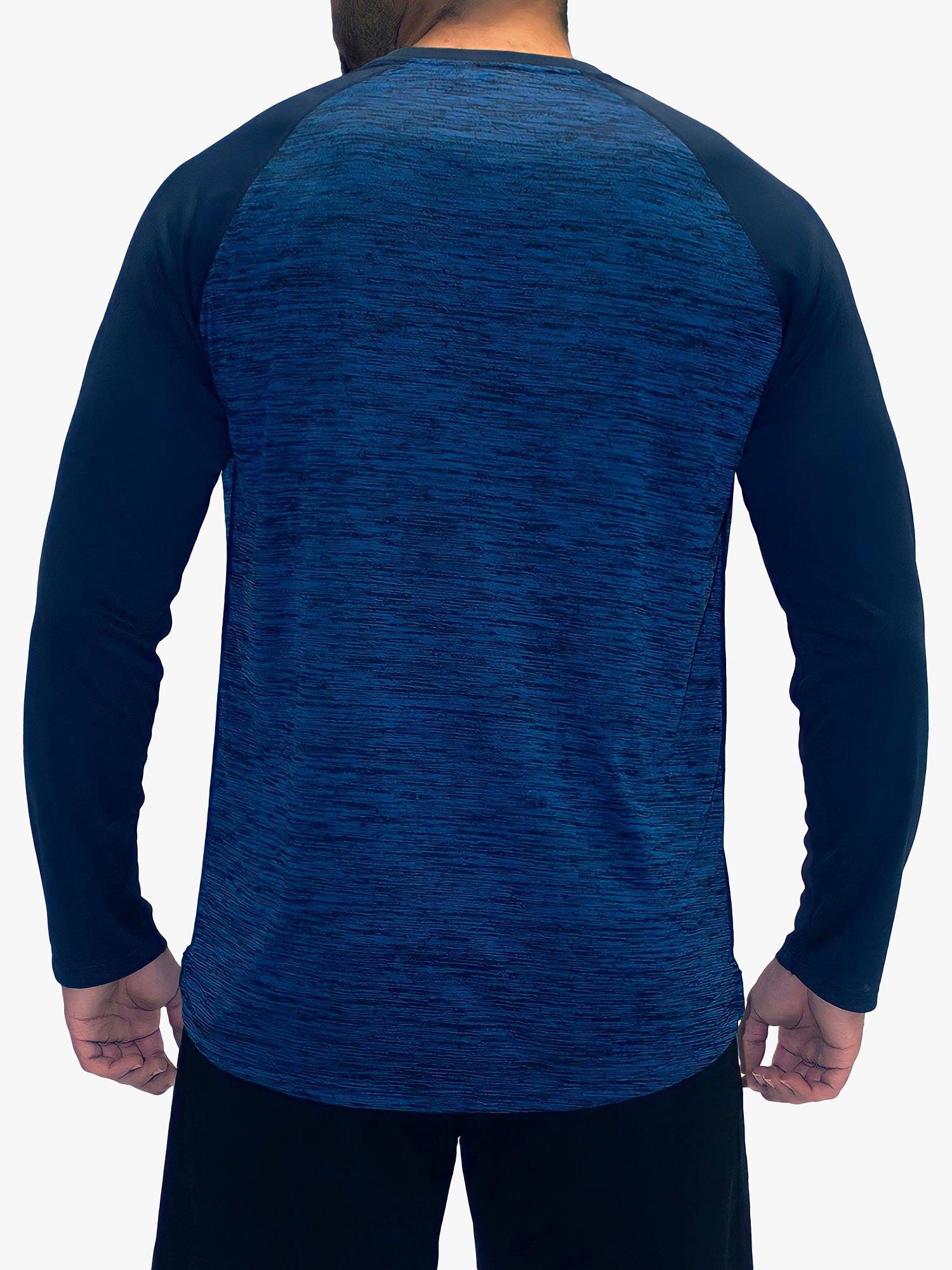 Raging Bull Performance Long Sleeve Gym Top, Navy, S