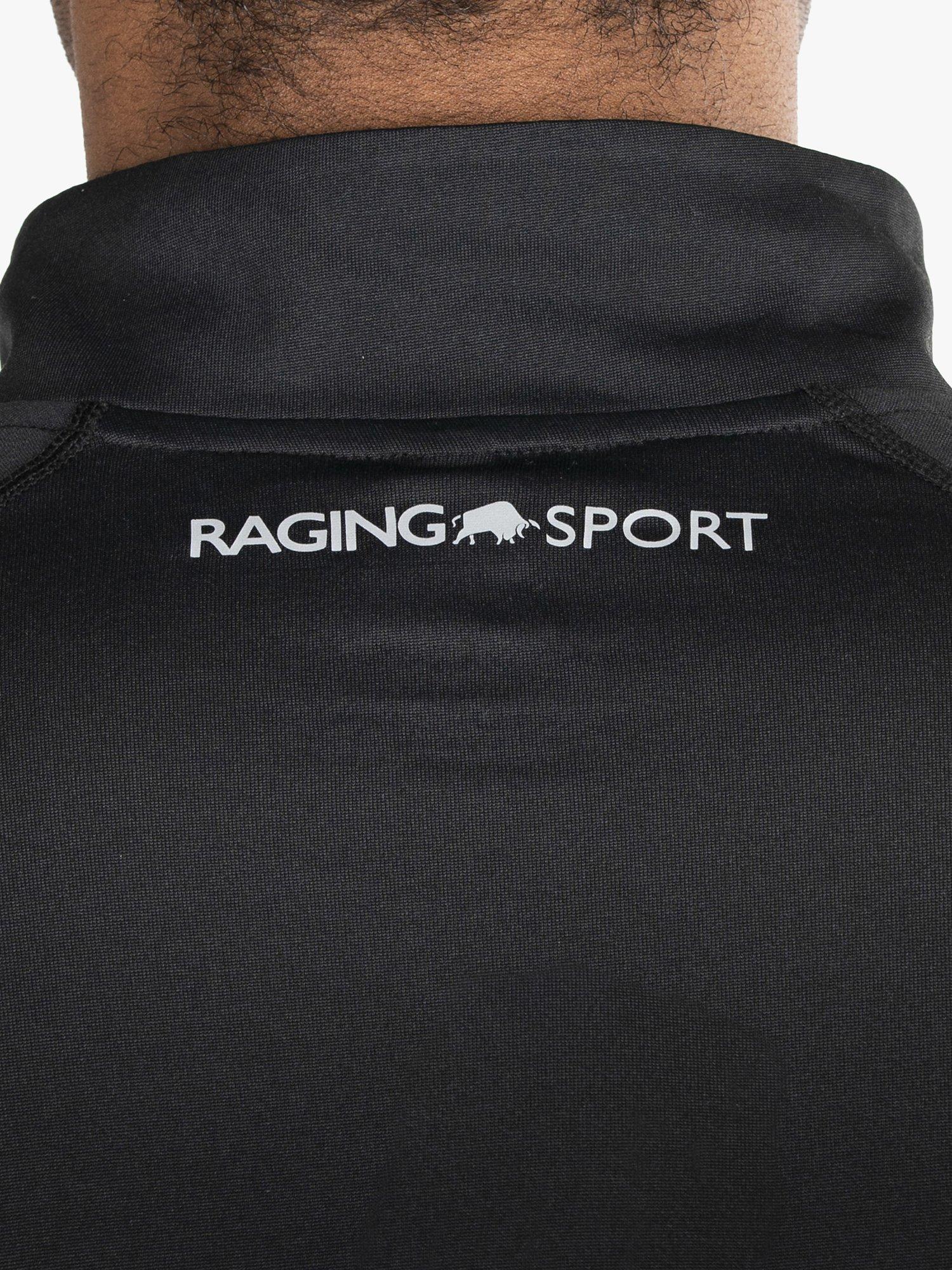 Product image 4 of 6, which shows Raging Bull Performance 1/4 Zip Long Sleeve Gym Top, Black, S