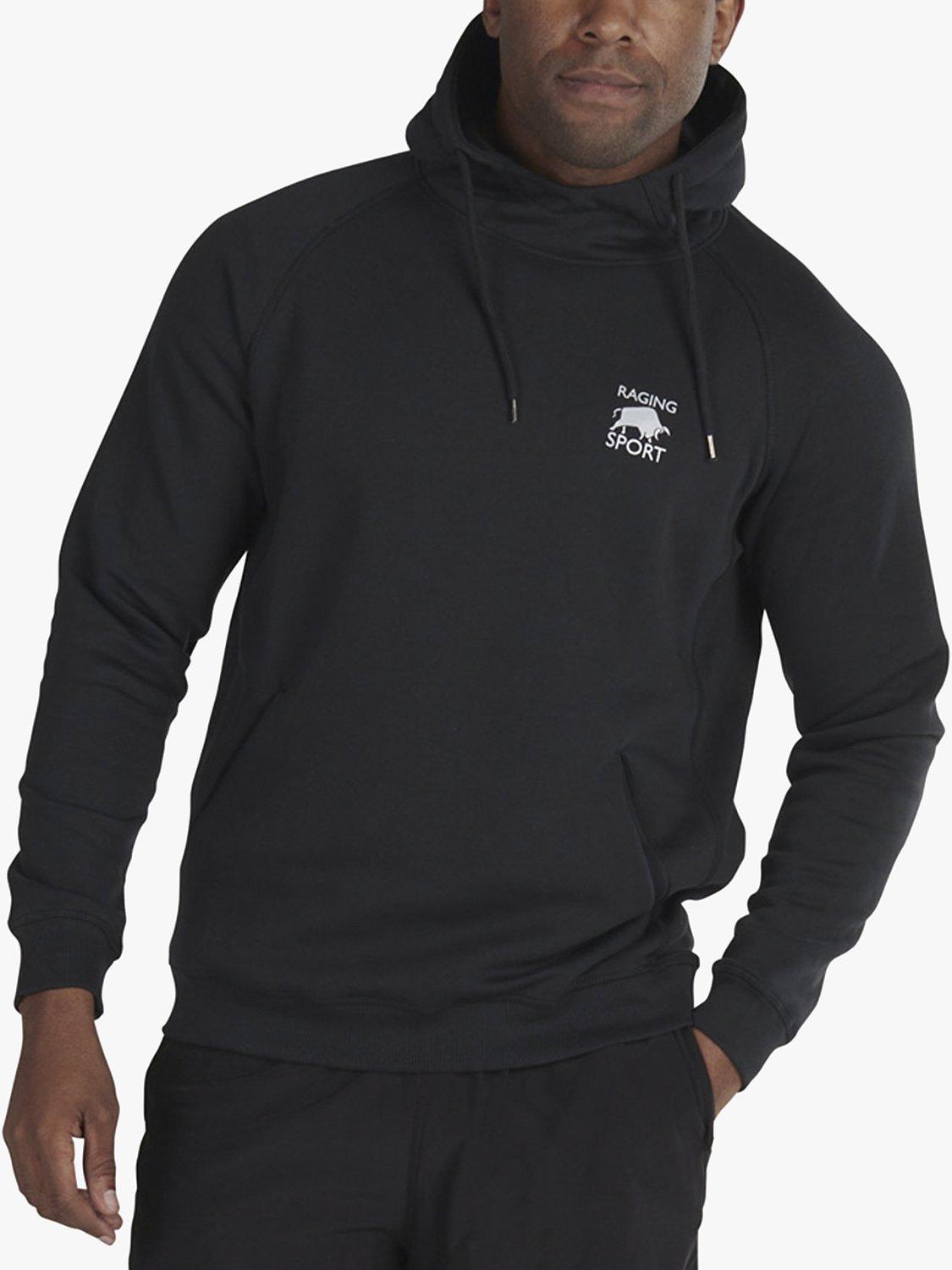 Raging Bull Logo Hoodie, Black, XS