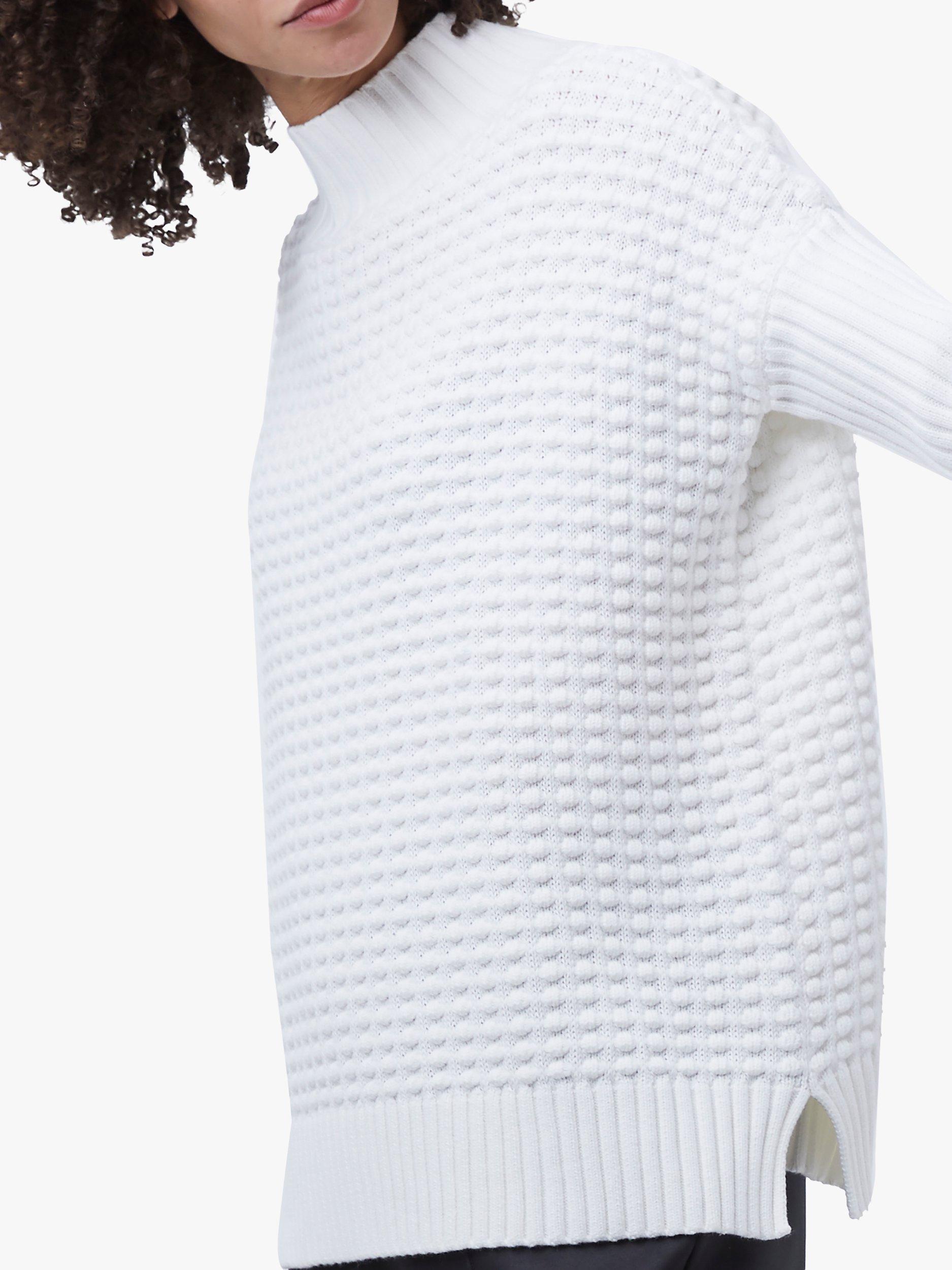 French Connection Mozart Turtle Neck Jumper White XS