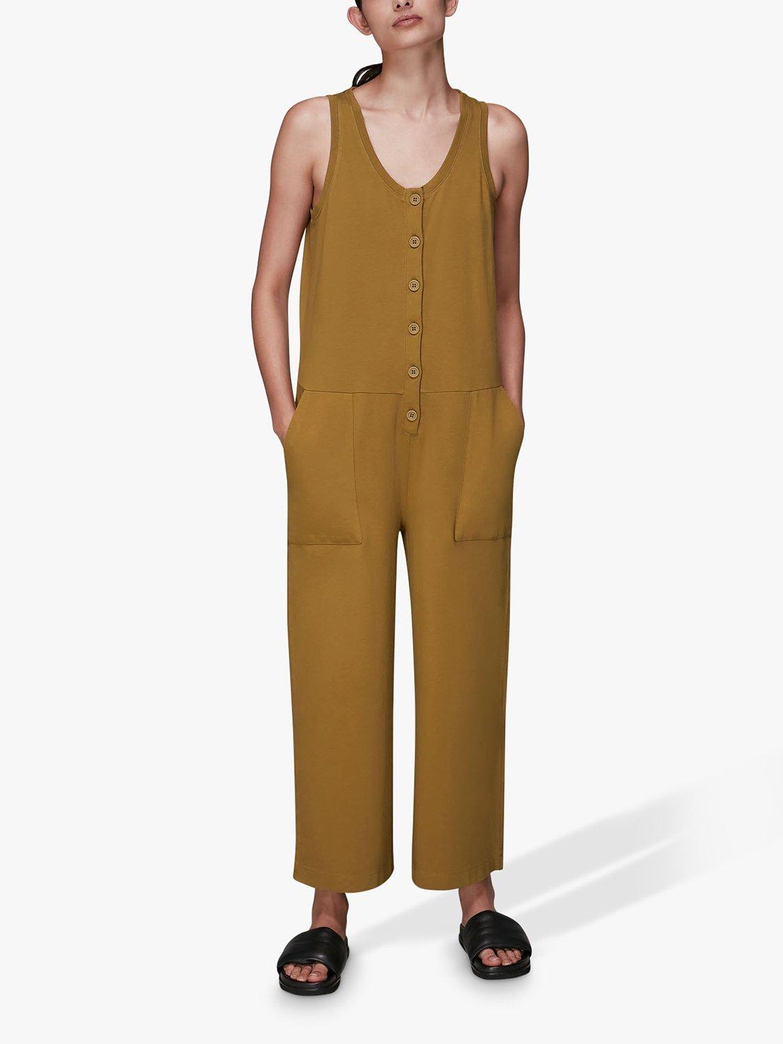 Whistles Jersey Button Front Jumpsuit