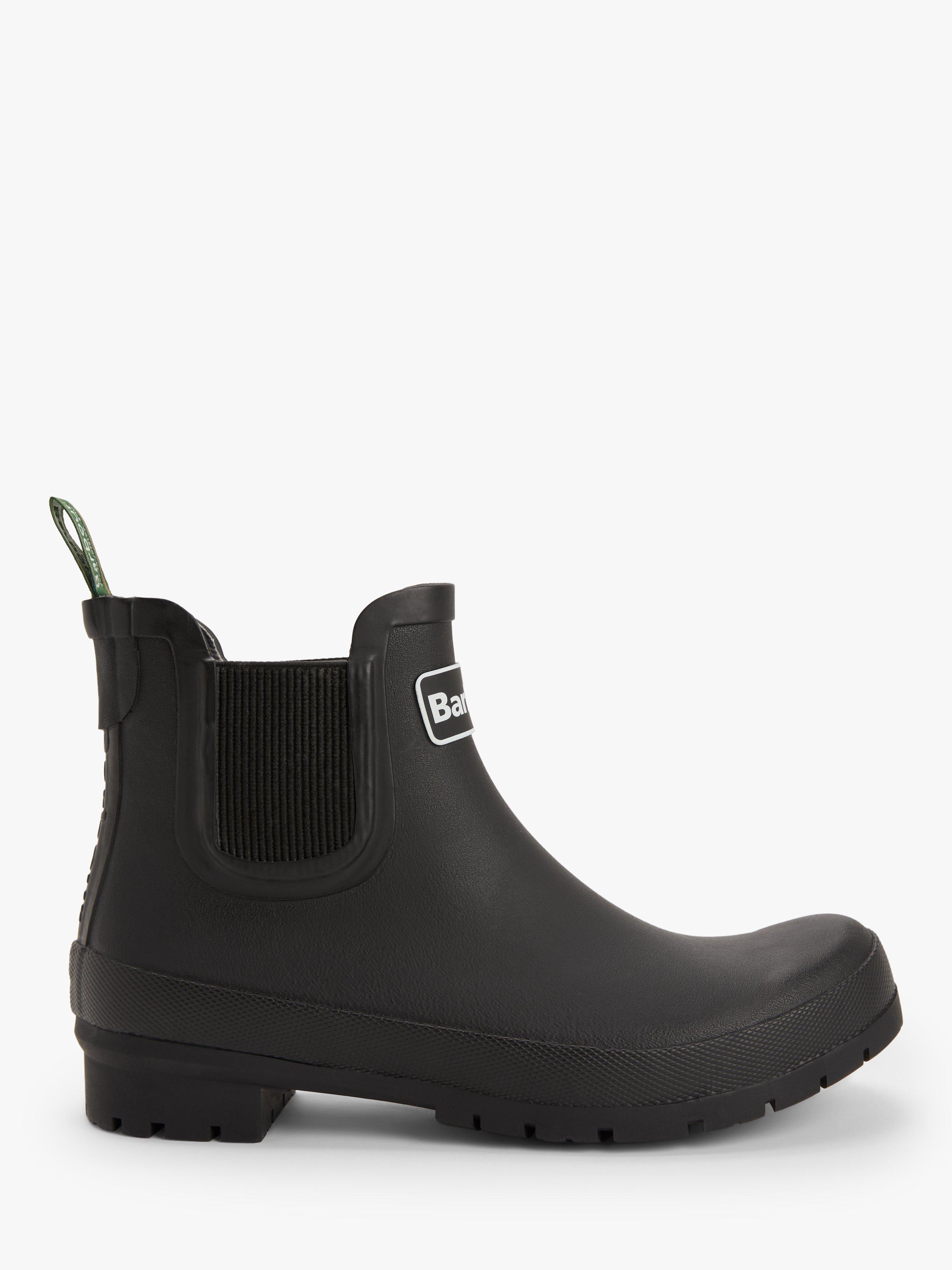Barbour Sellside Chelsea Wellington Boots, Black