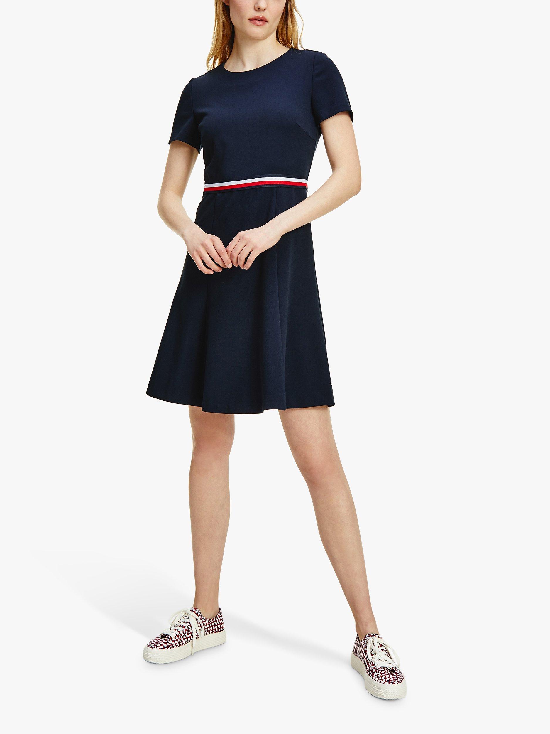 Tommy Hilfiger Angela Stripe Skater Dress Desert Sky