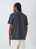 John Lewis ANYDAY Short Sleeve Crew Neck Cotton T-Shirt, Midnight Grey
