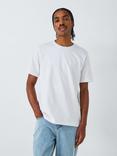 John Lewis ANYDAY Short Sleeve Crew Neck Cotton T-Shirt, White