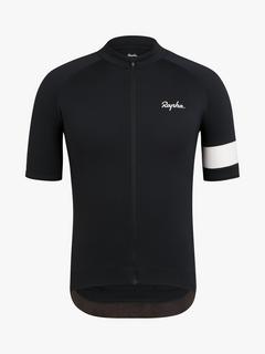 Rapha Core Jersey Short Sleeve Cycling Top, Black, L