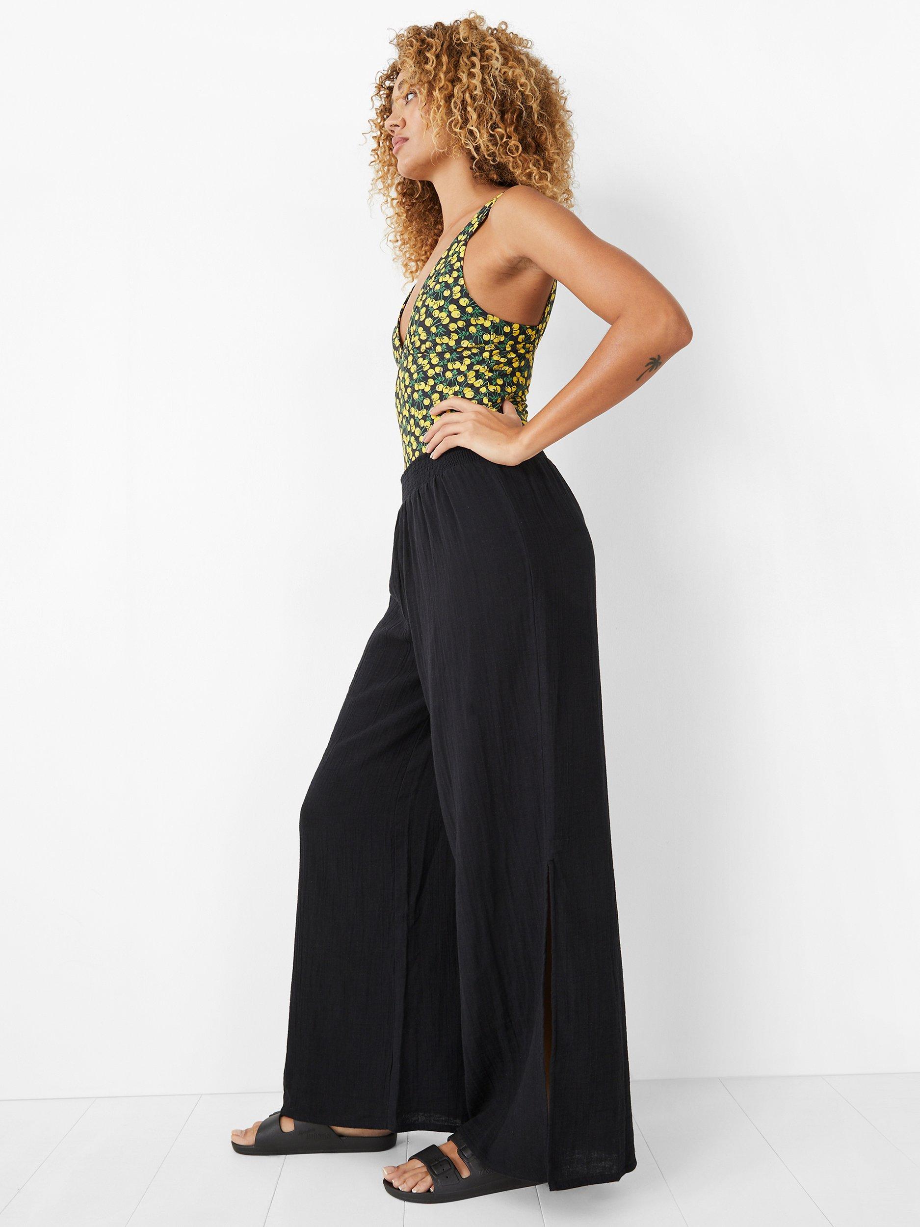 Product image 3 of 5, which shows HUSH Mira Beach Trousers, Black, XXS