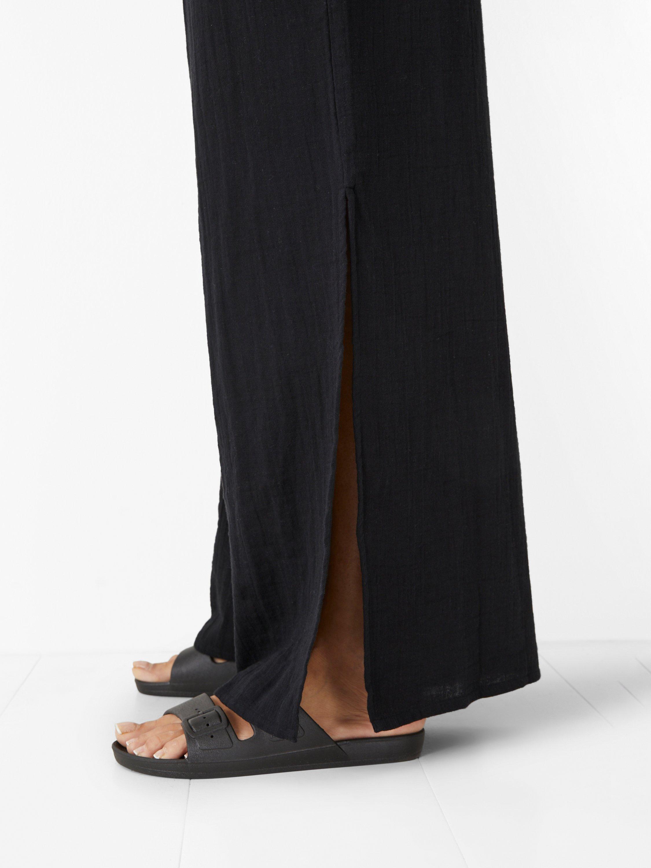 Product image 5 of 5, which shows HUSH Mira Beach Trousers, Black, XXS