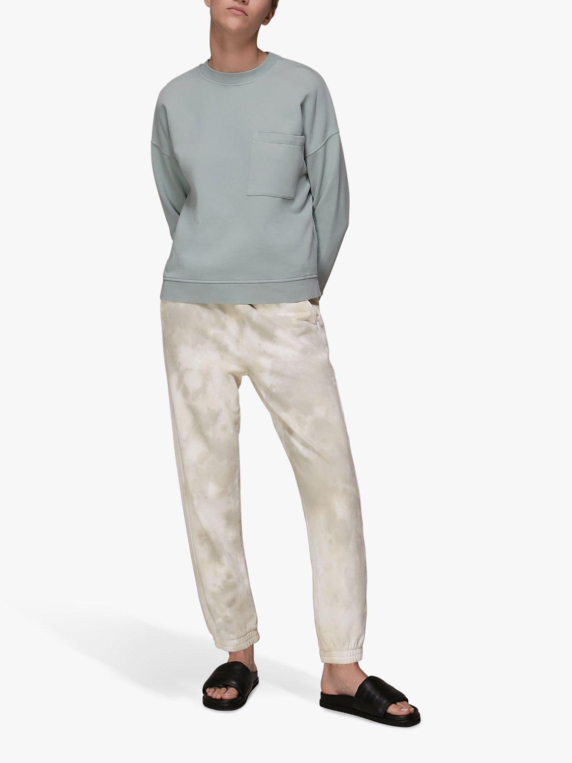 Whistles Tie Dye Joggers, White/Beige