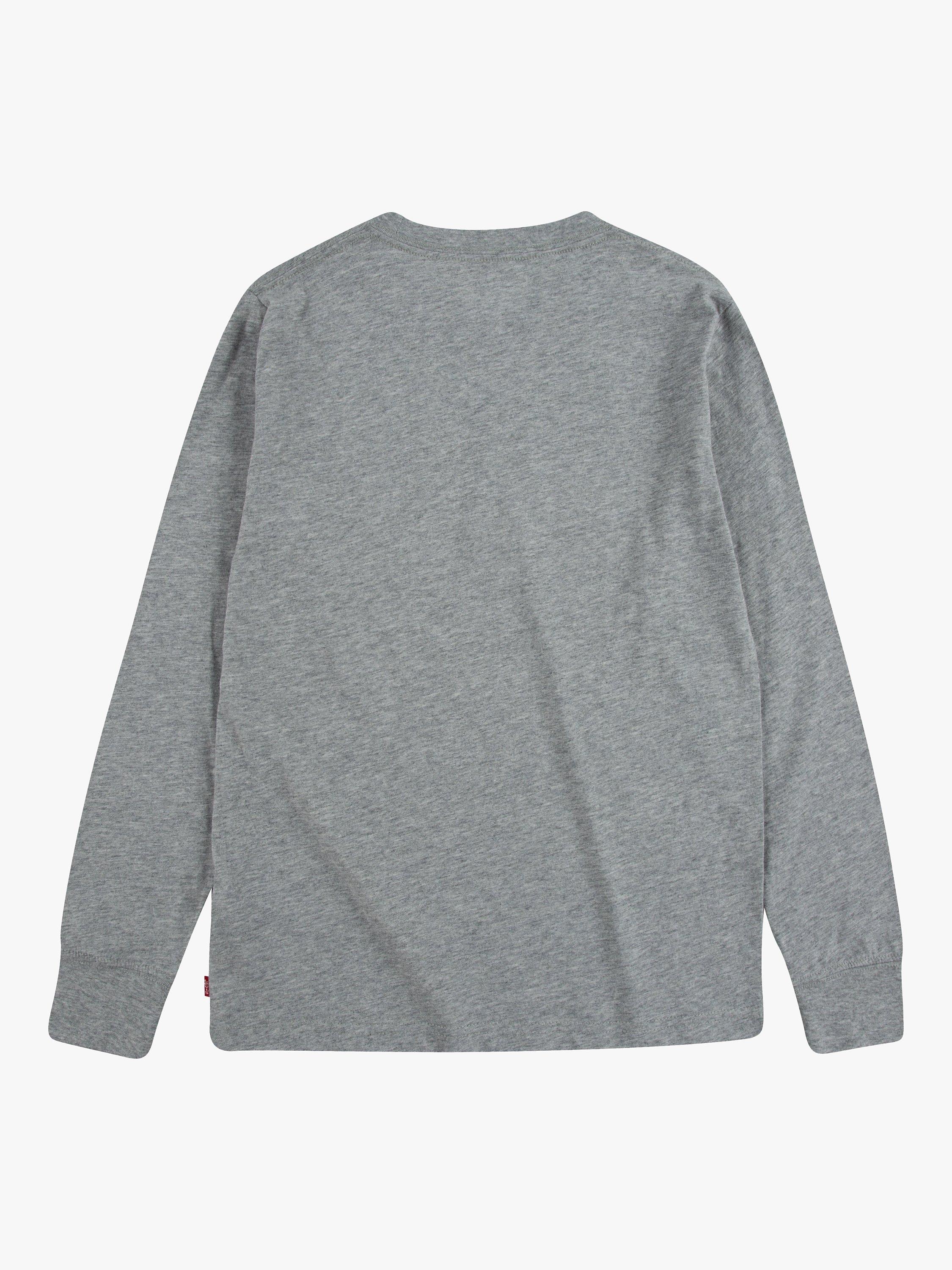 Product image 2 of 2, which shows Levi's Kids' Batwing Long Sleeve T-Shirt, Grey, 8 years