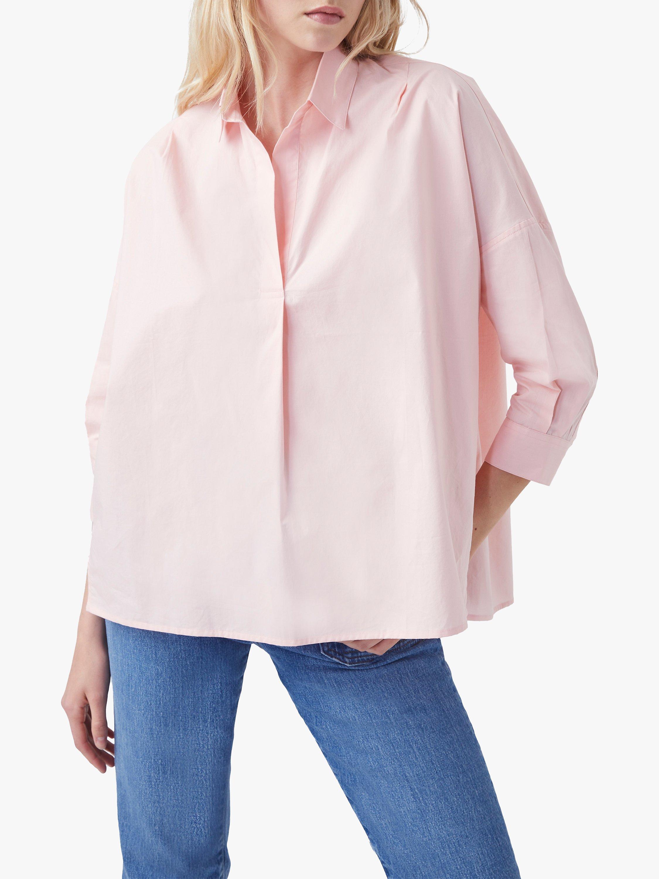 French Connection Rhodes Poplin Shirt, Rose Bud
