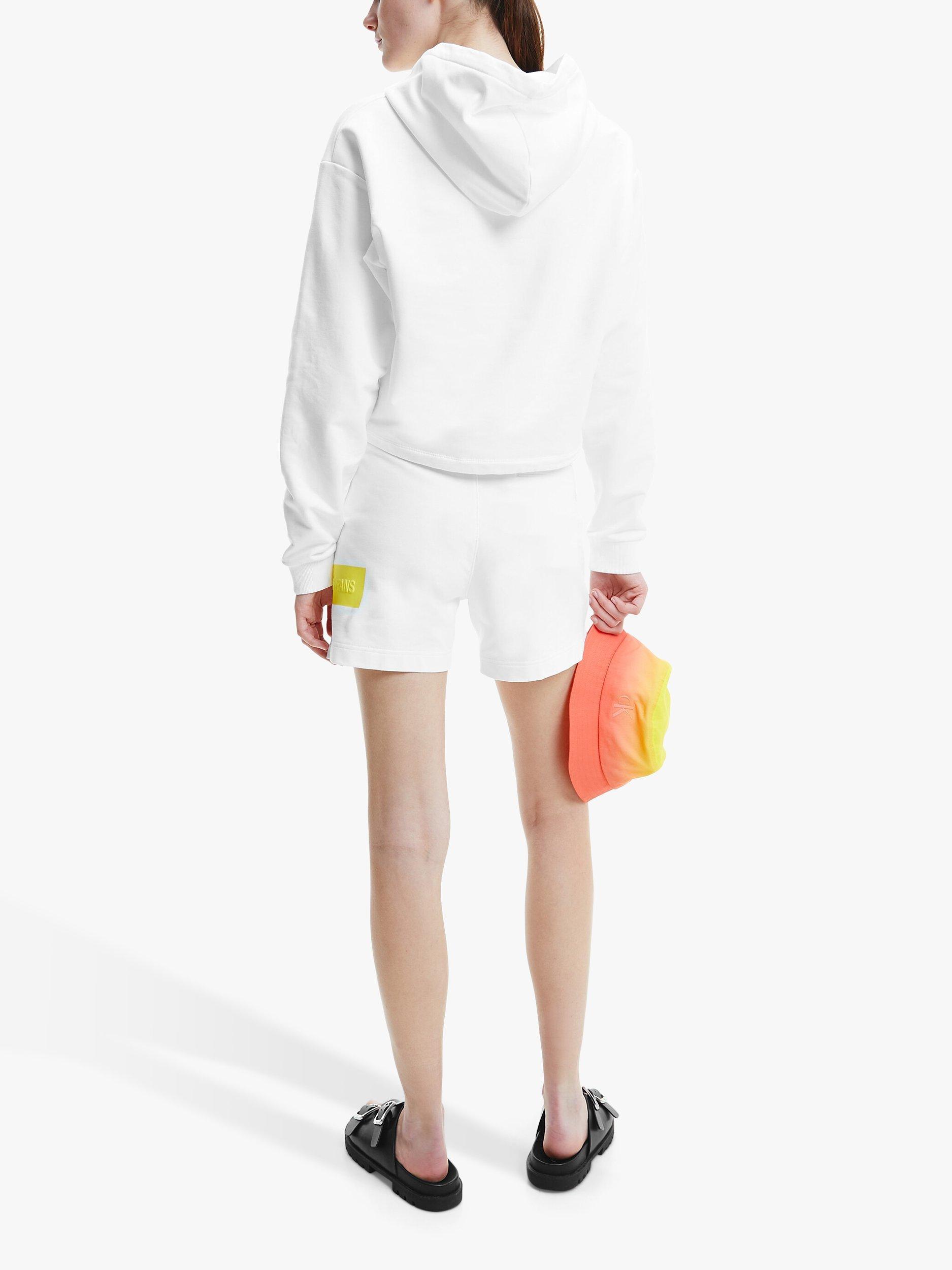 Product image 2 of 4, which shows Calvin Klein Jeans Hero Logo Hoodie, Bright White, XS