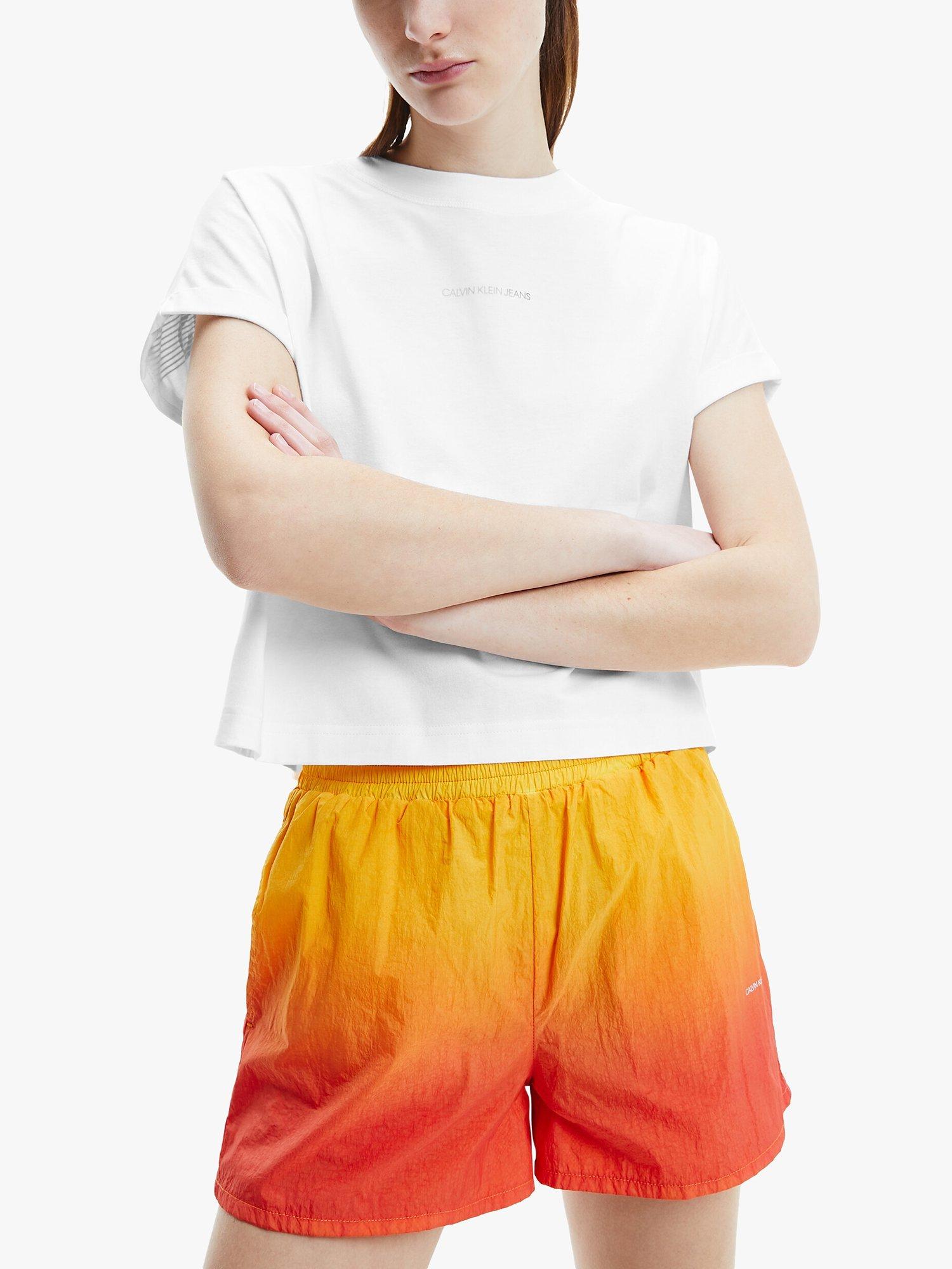 Calvin Klein Jeans Degrade Logo T-Shirt, Bright White