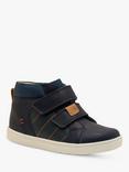 Start-Rite Kids' Discover High Top Trainers, Navy / Dark Green