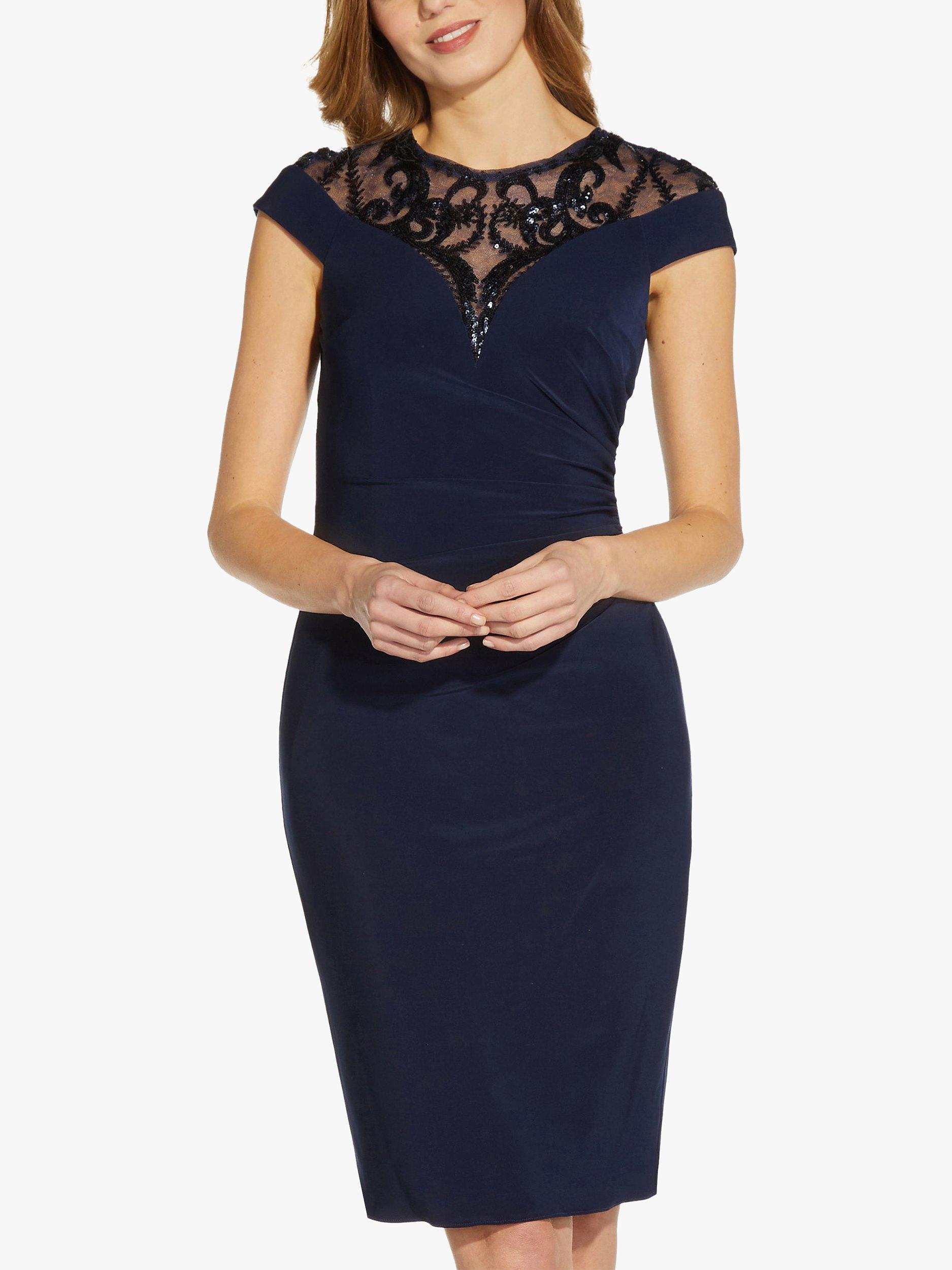 Adrianna Papell Sequin Jersey Dress, Midnight