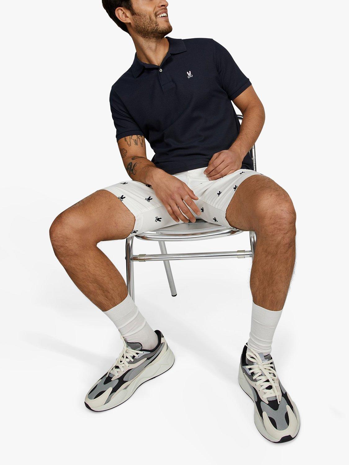 Product image 6 of 6, which shows Psycho Bunny Classic Short Sleeve Pique Polo Shirt, Navy, S
