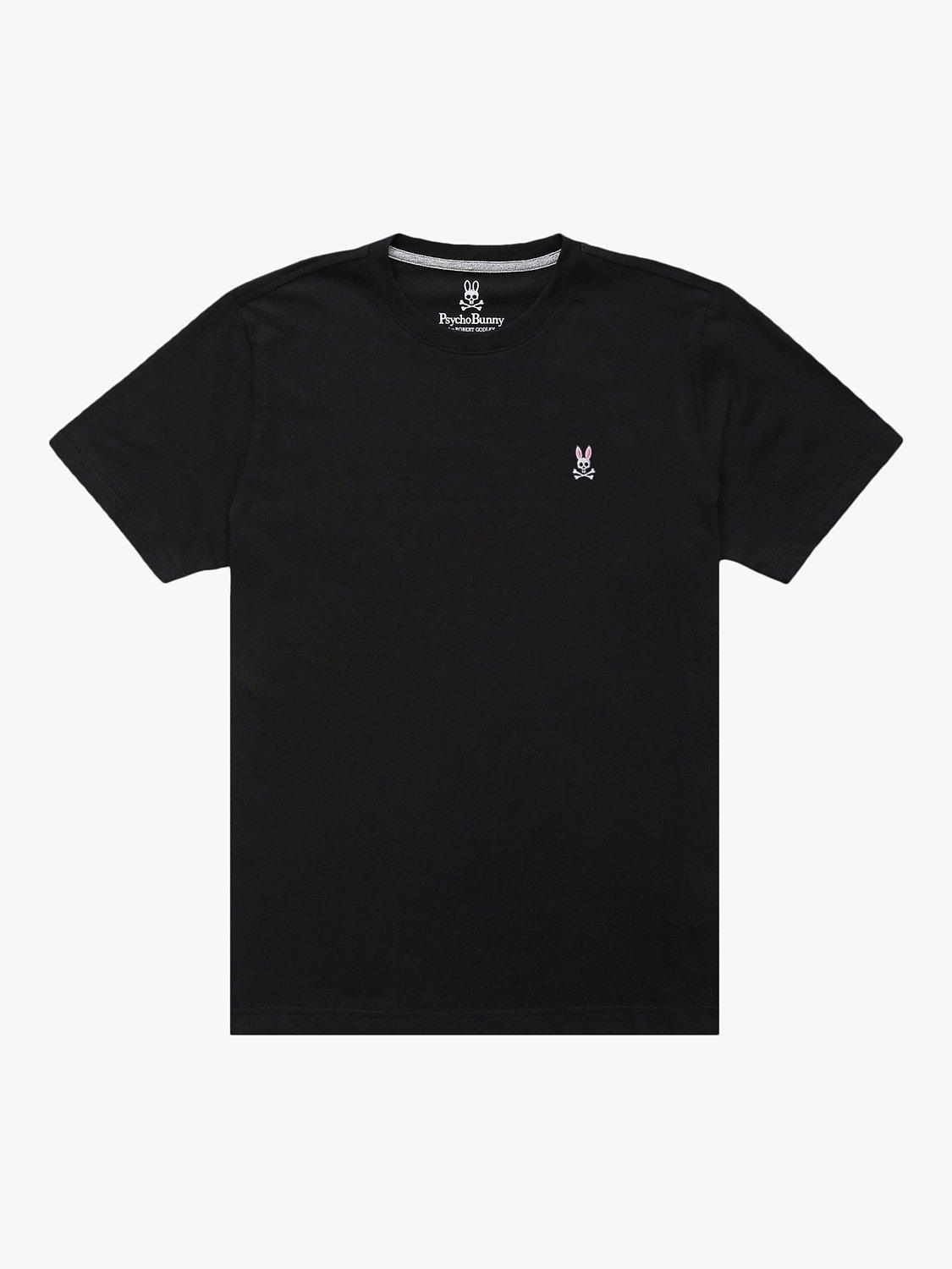 Psycho Bunny Classic Logo Crew Neck Pima Cotton T-Shirt, Black, S
