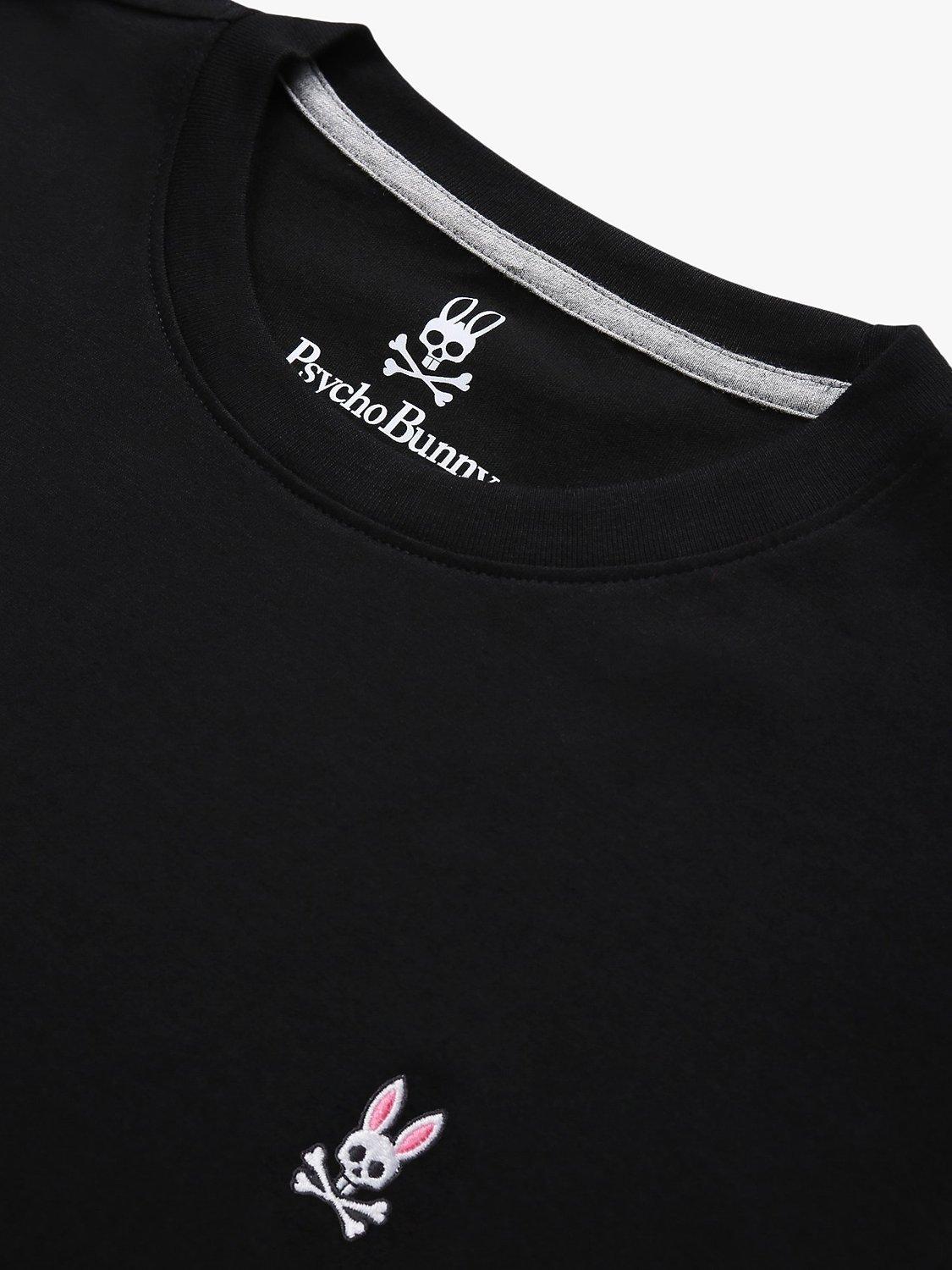 Psycho Bunny Classic Logo Crew Neck Pima Cotton T-Shirt, Black, S