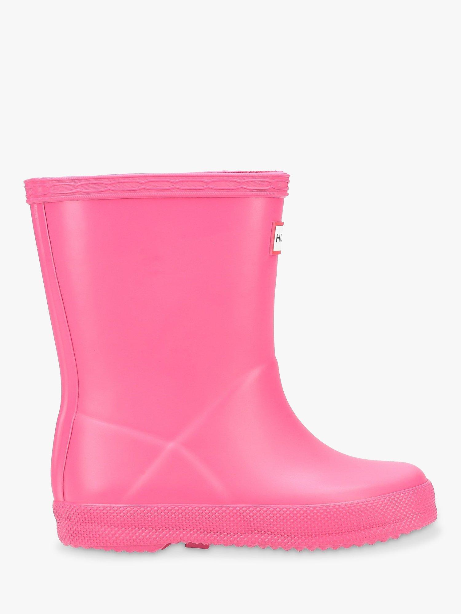 Girls pink hunter wellies best sale