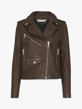 Whistles Agnes Leather Biker Jacket