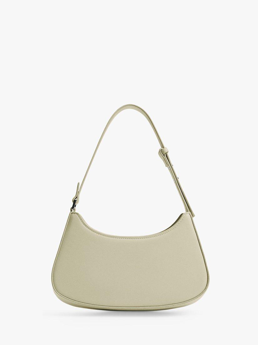 Mango Rigid Baguette Bag, Aqua Green