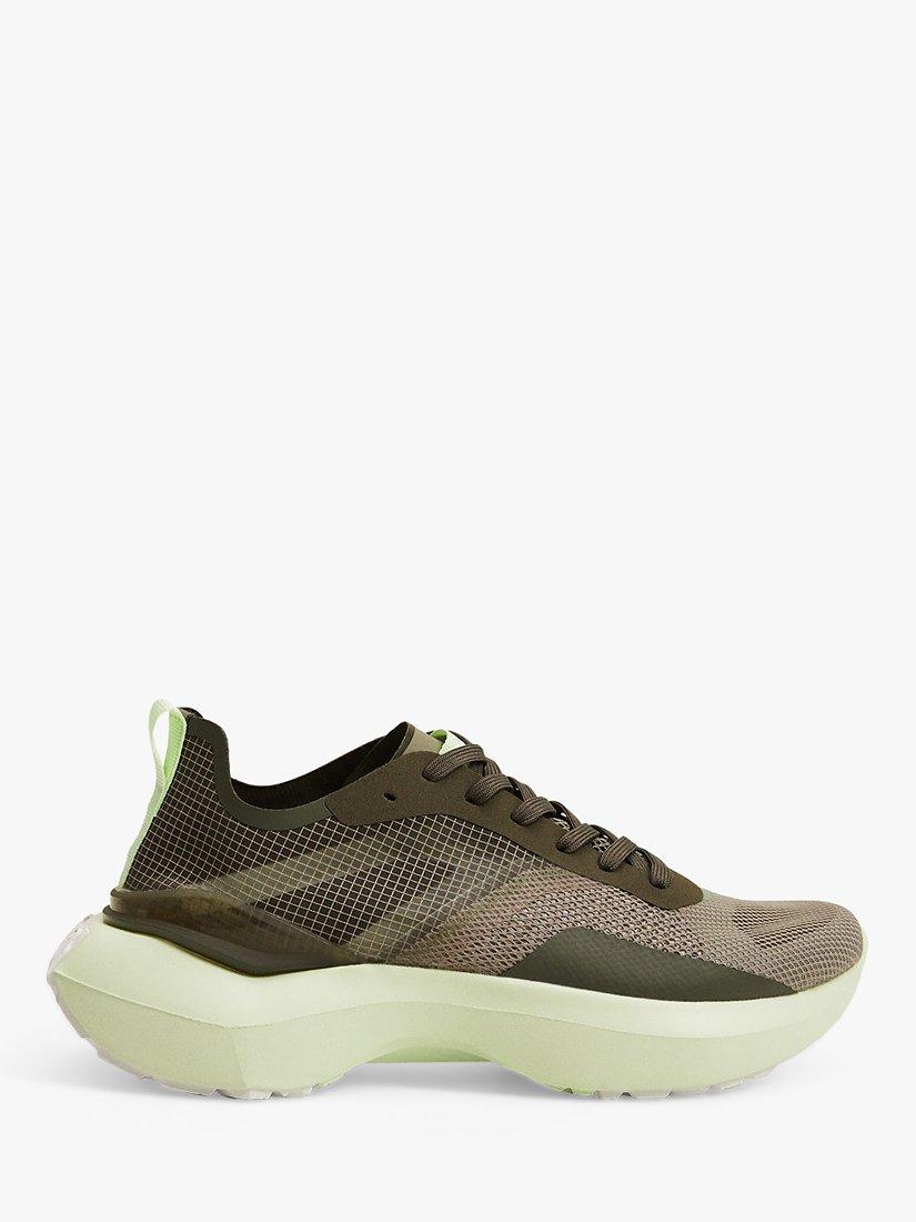 Mango Platform Mesh Lace Up Trainers
