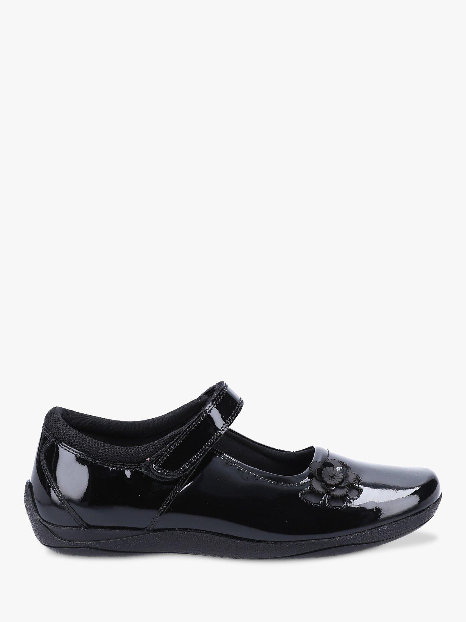 Hush Puppies Kids' Jessica Senior School Shoes, Black Patent