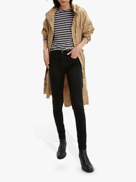 Levi's 720 High Rise Super Skinny Jeans, Black Celestial