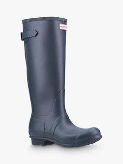 Hunter Original Tall Wellington Boots - view 2, Navy