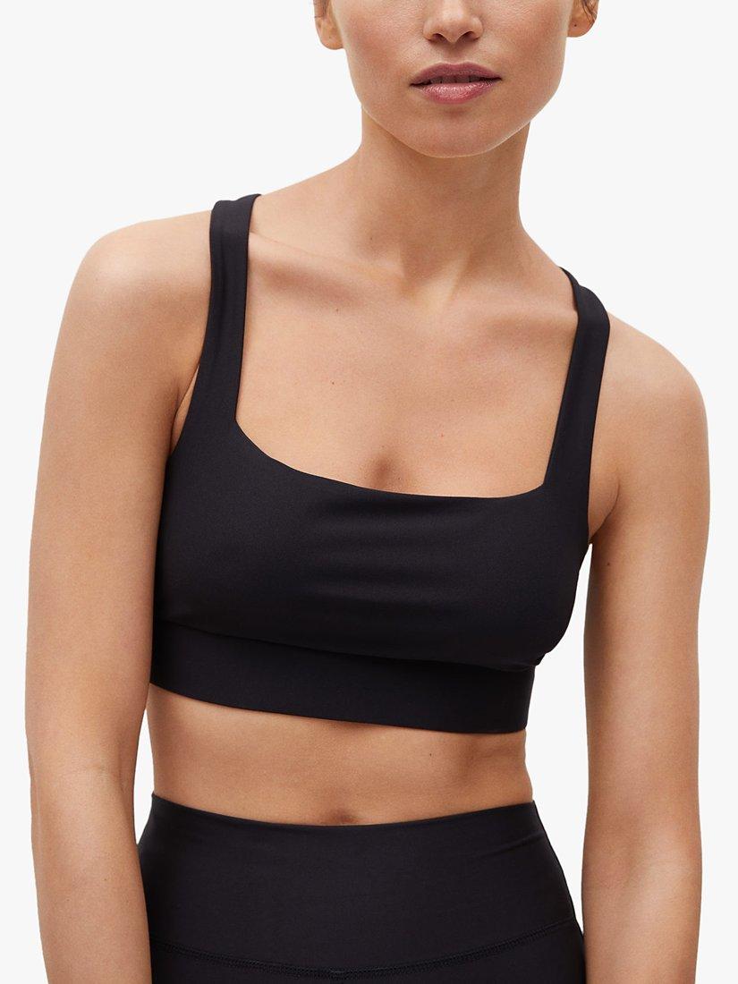 Mango Yves Sports Bra, Black