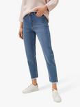 Phase Eight Petra Raw Hem Cropped Jeans, Blue