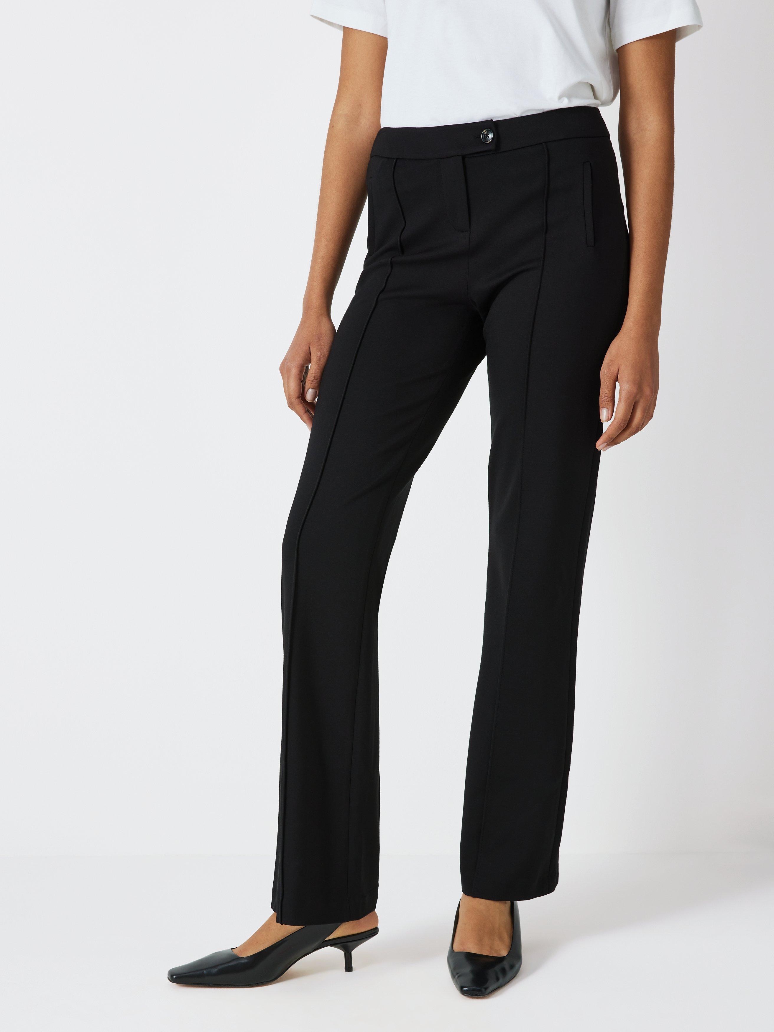 John Lewis Taylor Bootcut Ponte Trousers, Black