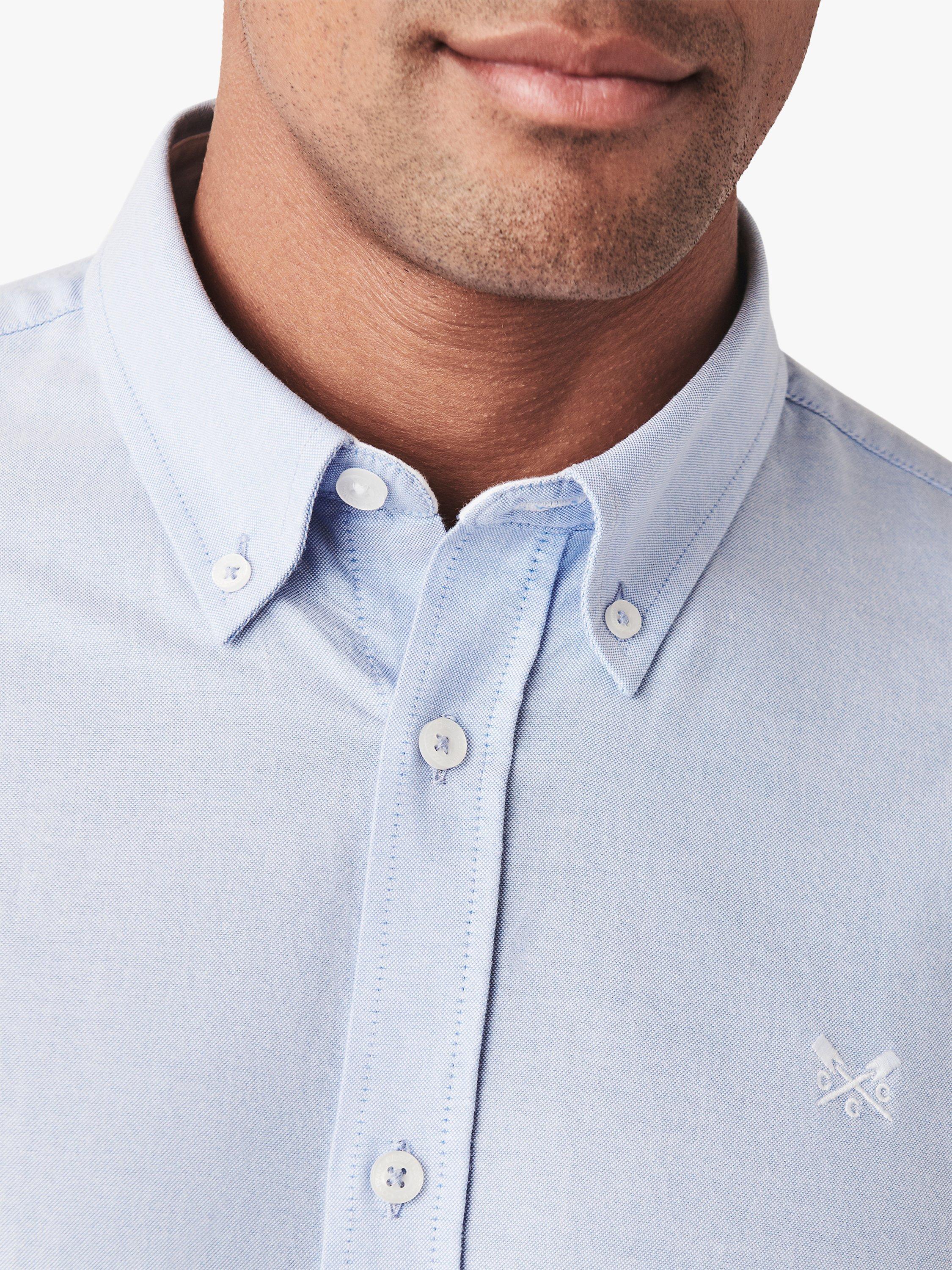 Product image 5 of 7, which shows Crew Clothing Slim Fit Long Sleeve Oxford Shirt, Light Blue, XS