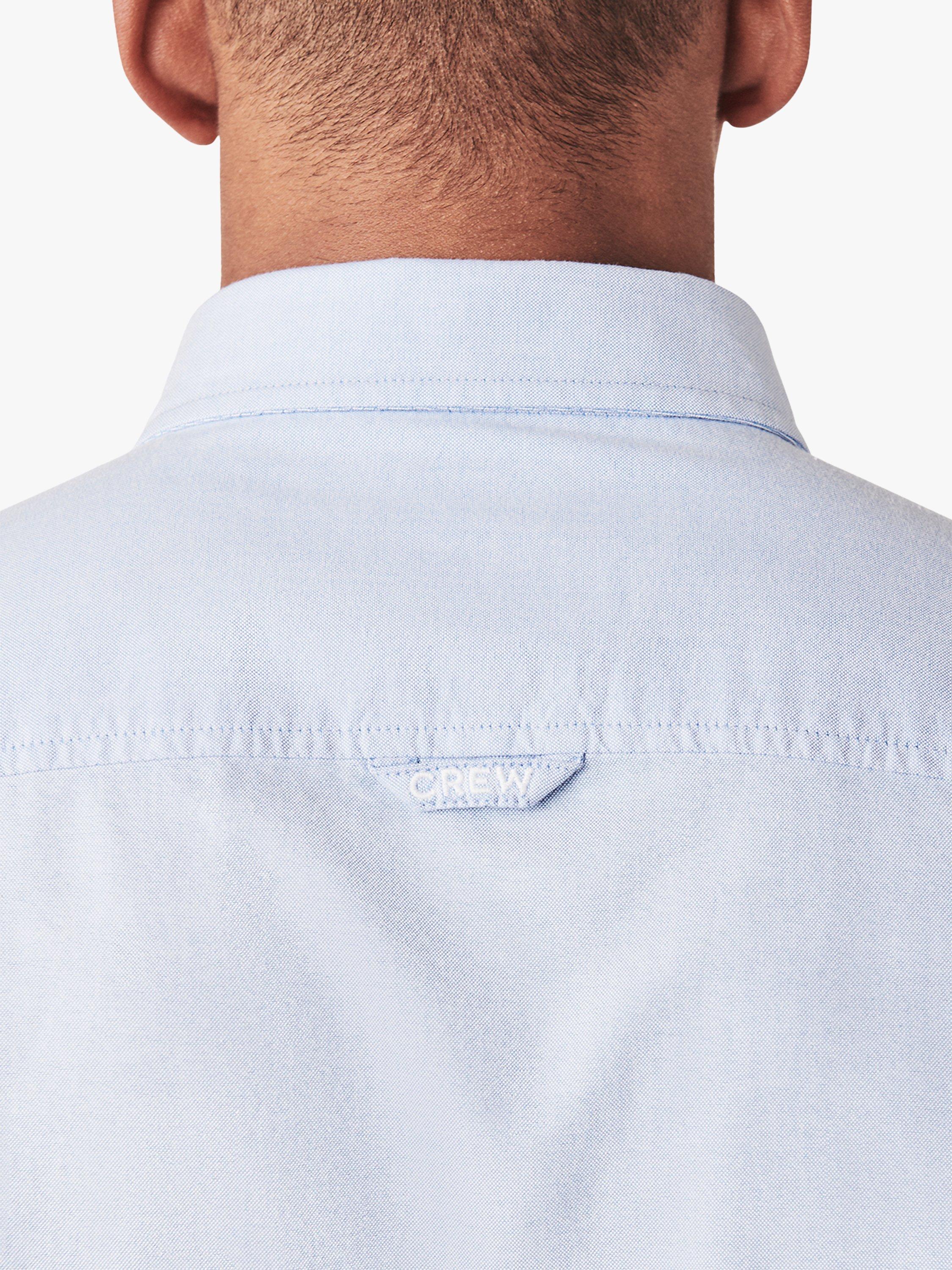 Product image 7 of 7, which shows Crew Clothing Slim Fit Long Sleeve Oxford Shirt, Light Blue, XS