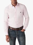 Crew Clothing Slim Fit Long Sleeve Oxford Shirt, Light Pink