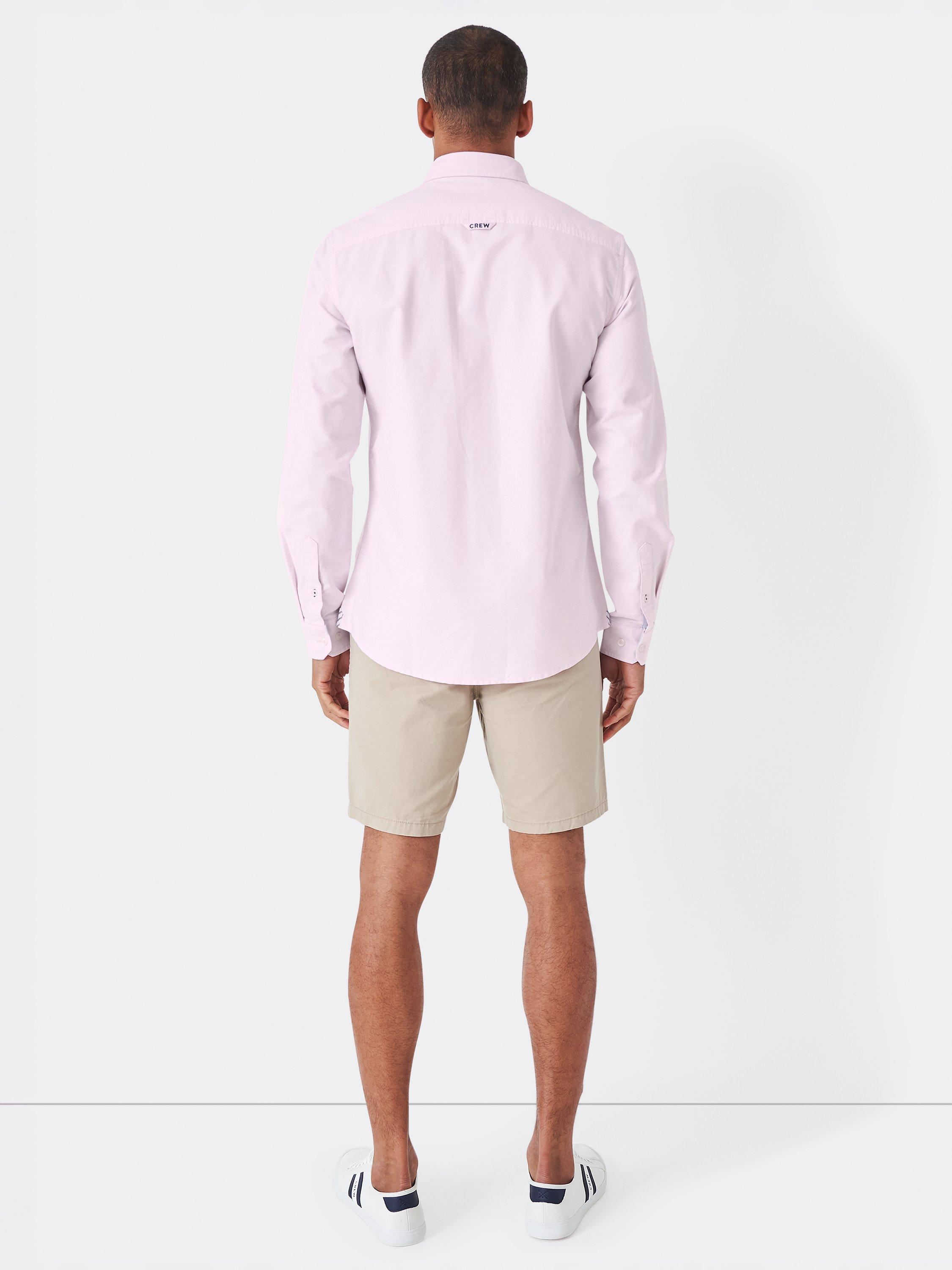 Product image 2 of 7, which shows Crew Clothing Slim Fit Long Sleeve Oxford Shirt, Light Pink, S