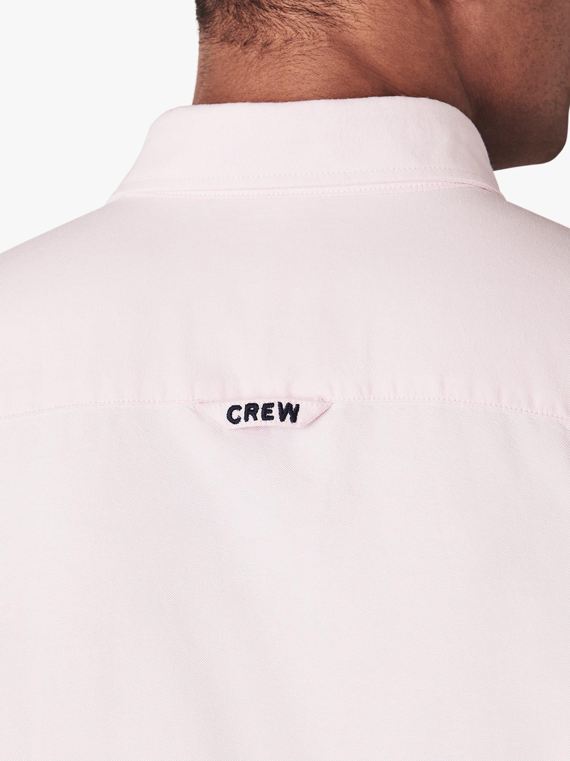 Product image 7 of 7, which shows Crew Clothing Slim Fit Long Sleeve Oxford Shirt, Light Pink, S