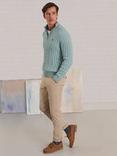 Crew Clothing Classic Pique Polo Shirt, Sky Blue
