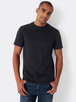 Crew Clothing Crew Neck Cotton T-Shirt, Jet Black