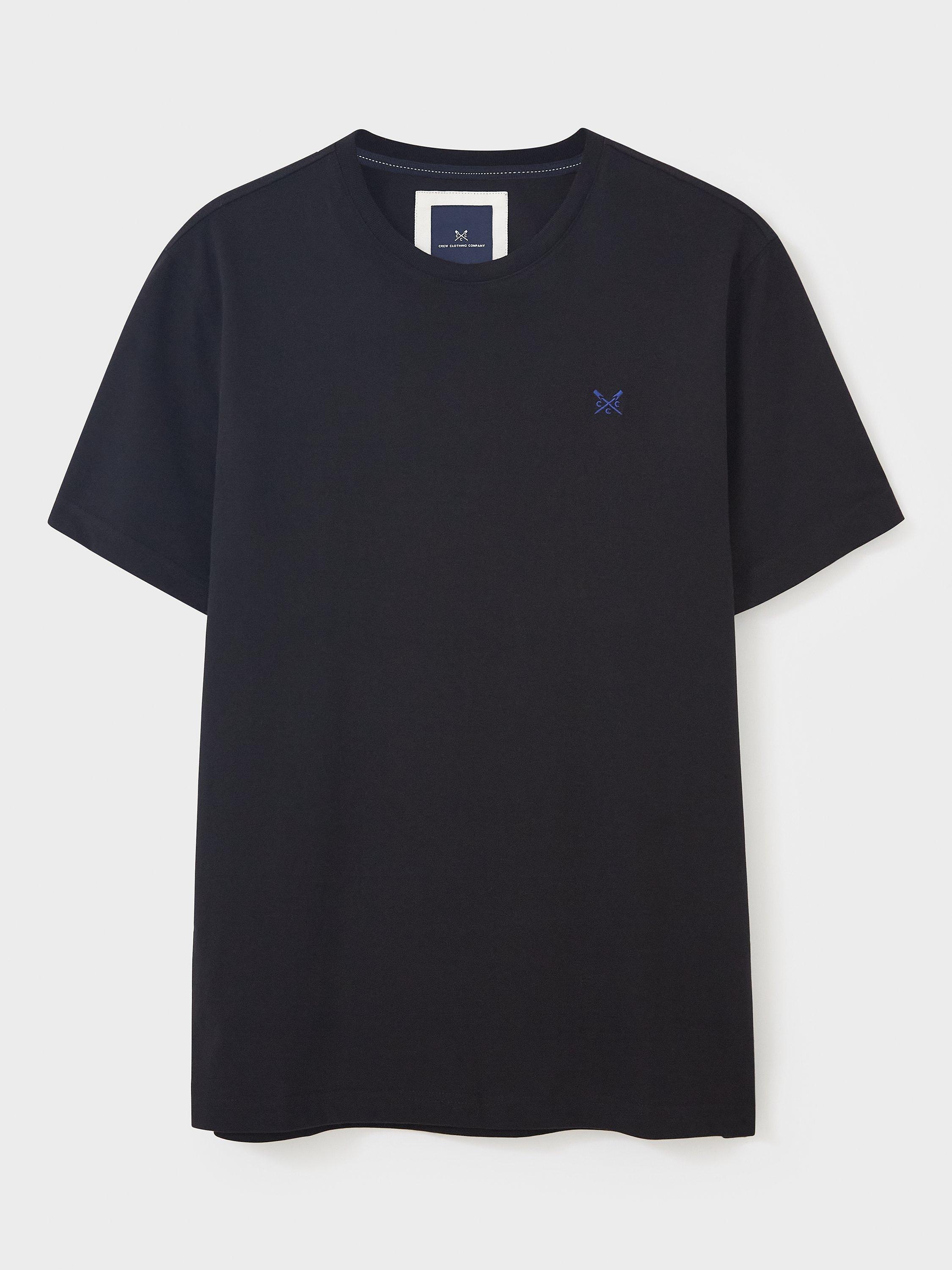 Product image 4 of 4, which shows Crew Clothing Crew Neck T-Shirt, Black, XS