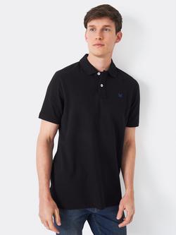 Crew Clothing Classic Pique Polo Shirt, Black