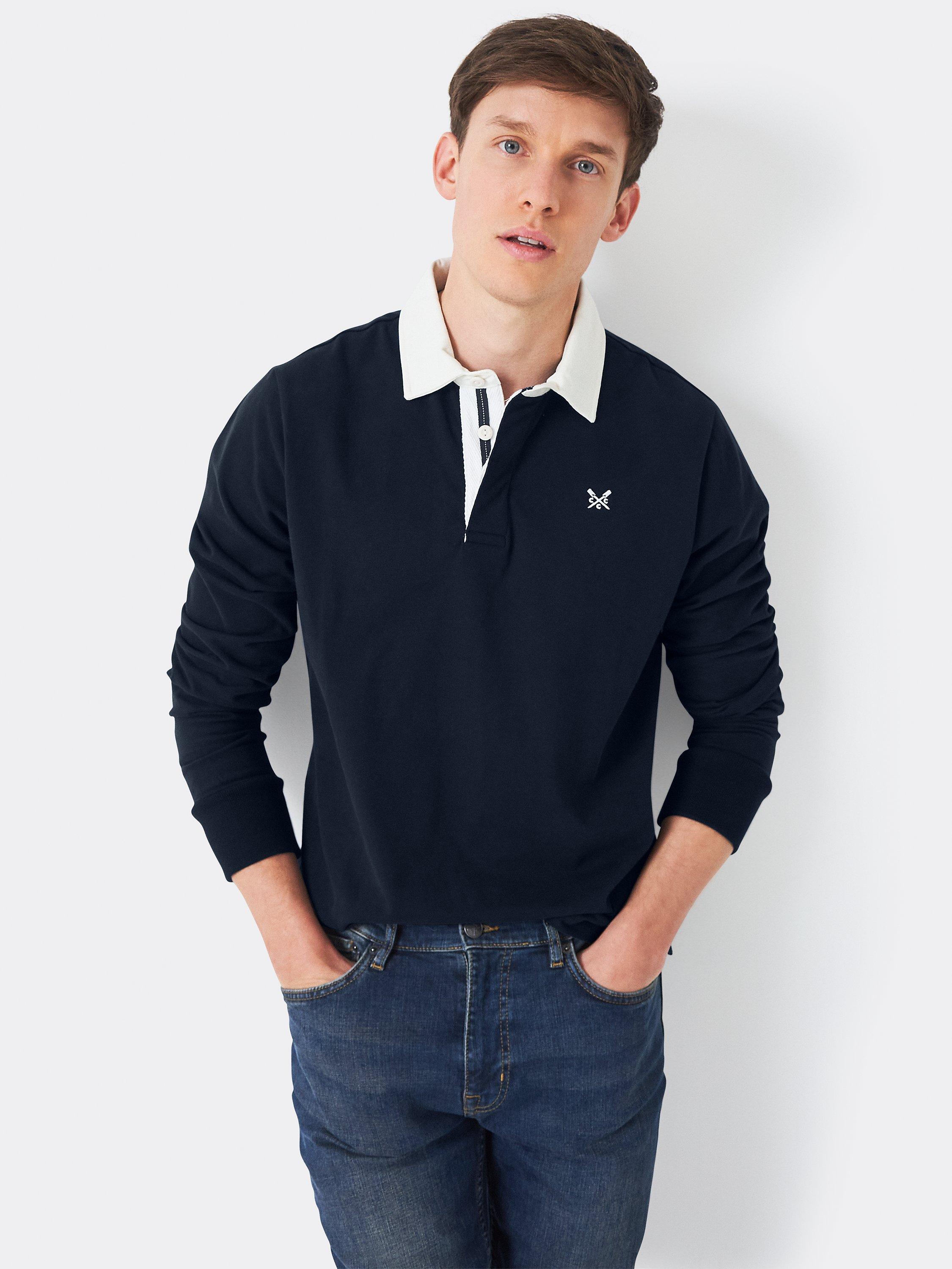 Crew Clothing Long Sleeve Rugby Shirt
