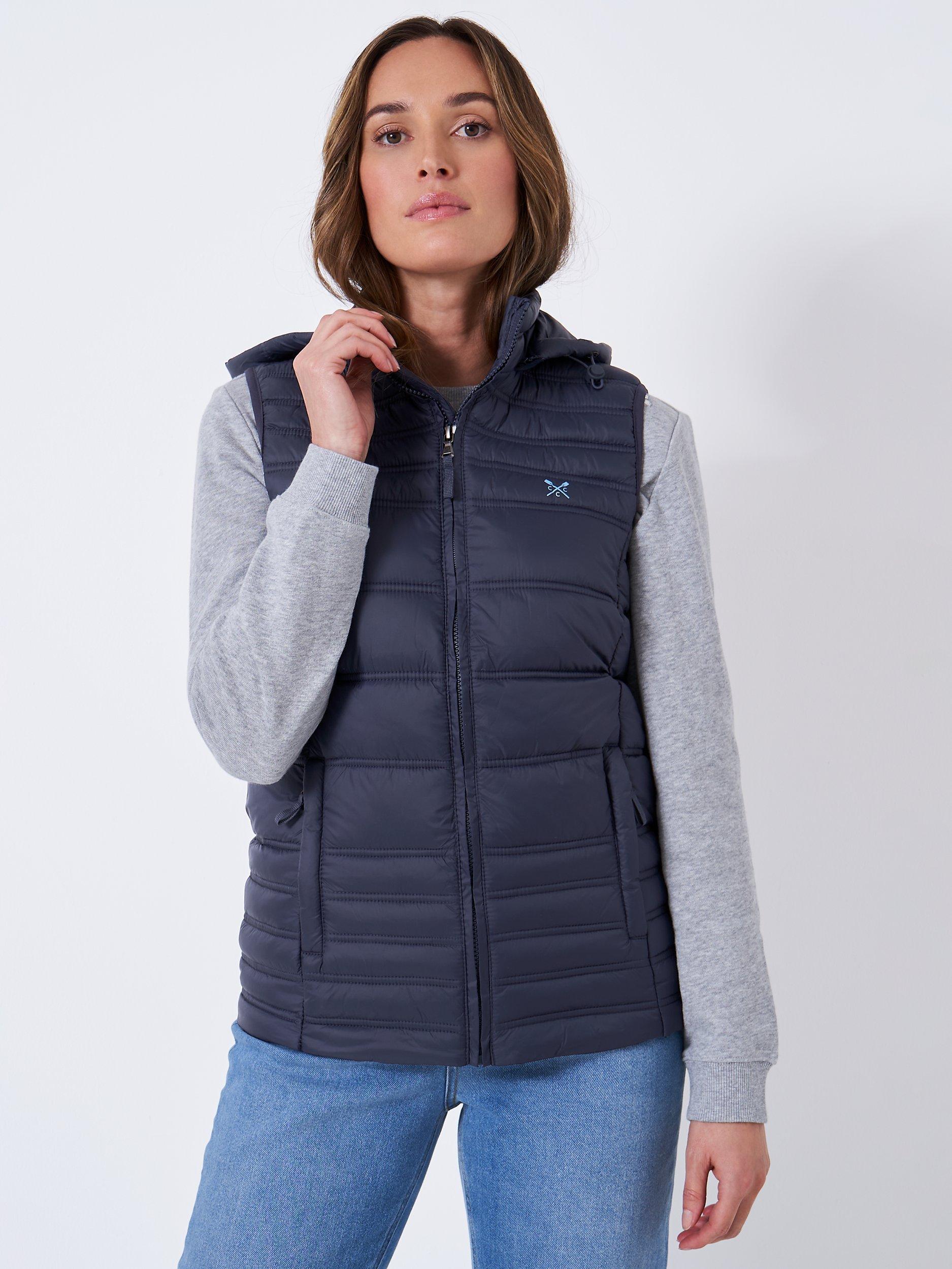 Crew Clothing Quilted Lightweight Hooded Gilet
