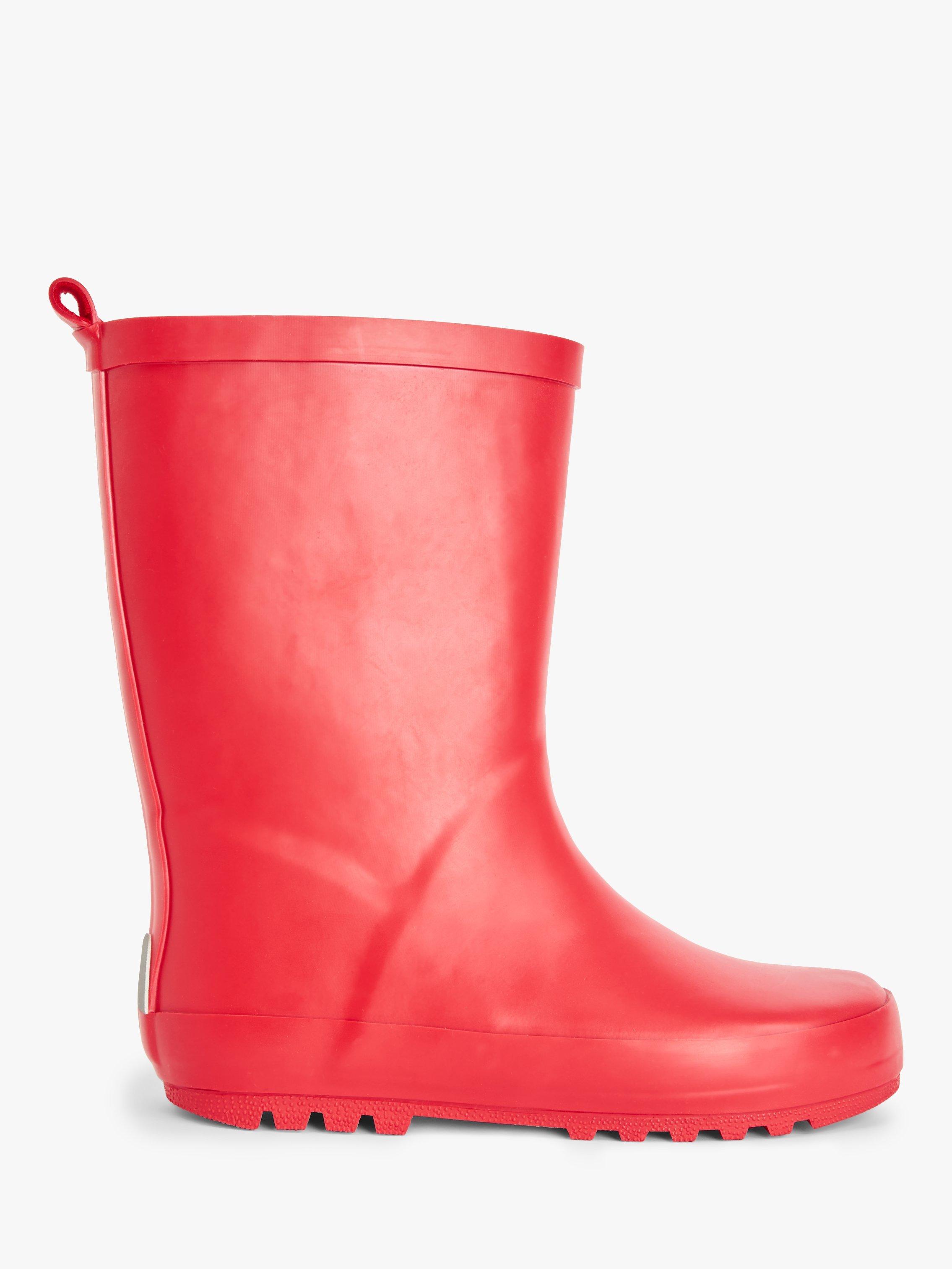 John Lewis ANYDAY Kids' Wellington Boots, Red, 12 Jnr