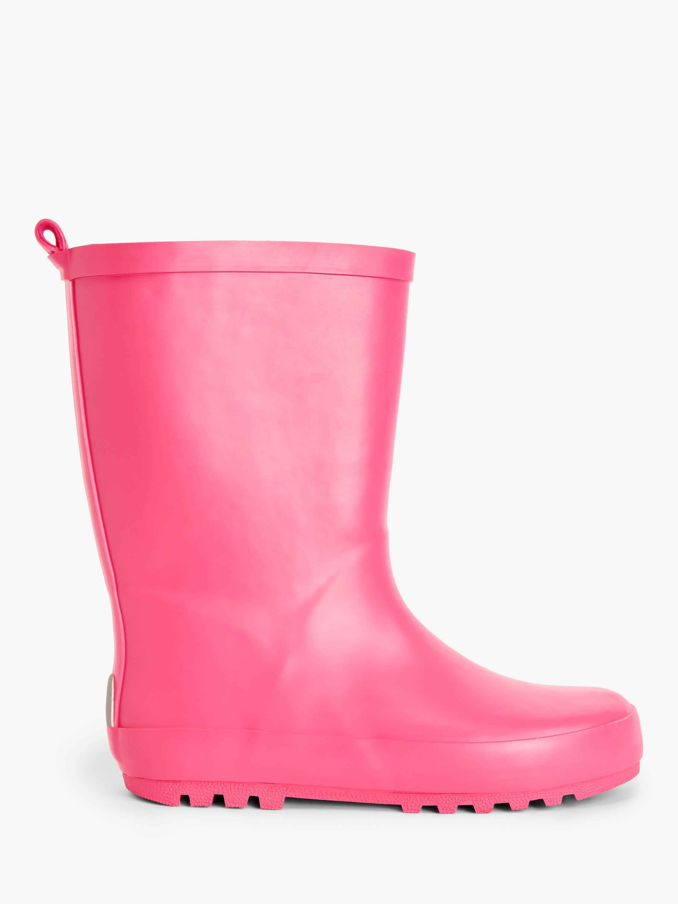 John Lewis ANYDAY Kids' Wellington Boots, Pink, 5