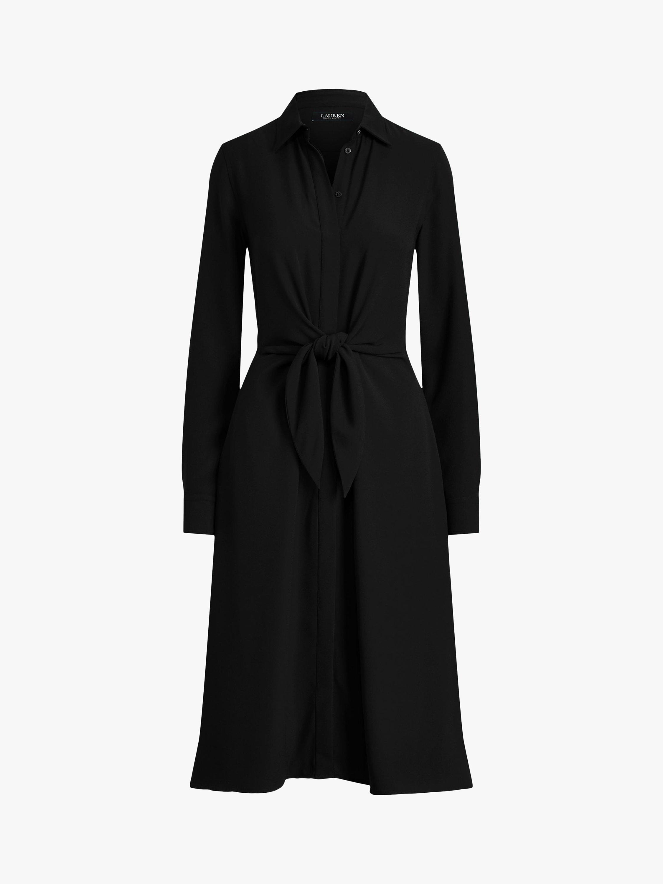 Ralph lauren black dress with white collar and cuffs sale