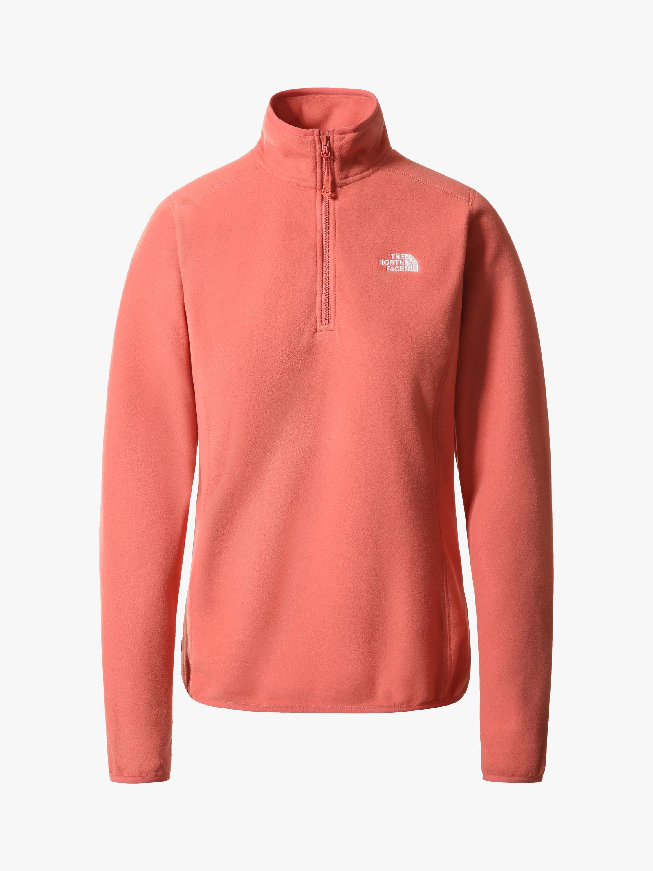 The North Face 100 Glacier 1/4 Zip Women's Fleece, Faded Rose
